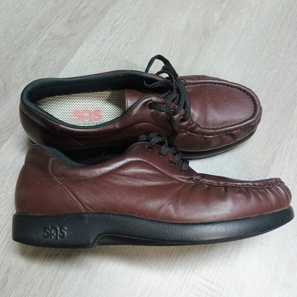 SAS Tripad Comfort Take Time Wine Burgandy Sz 9 Womans